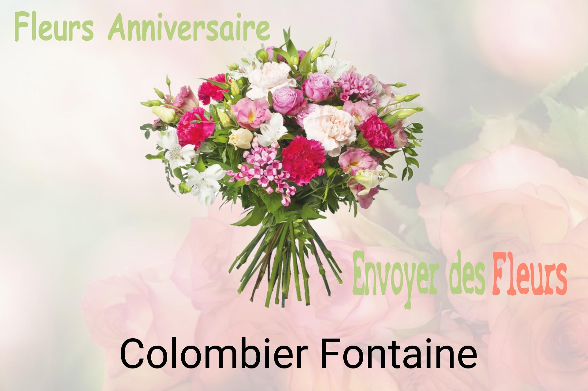 Bouquet de fleurs d’anniversaire livré à Colombier-Fontaine