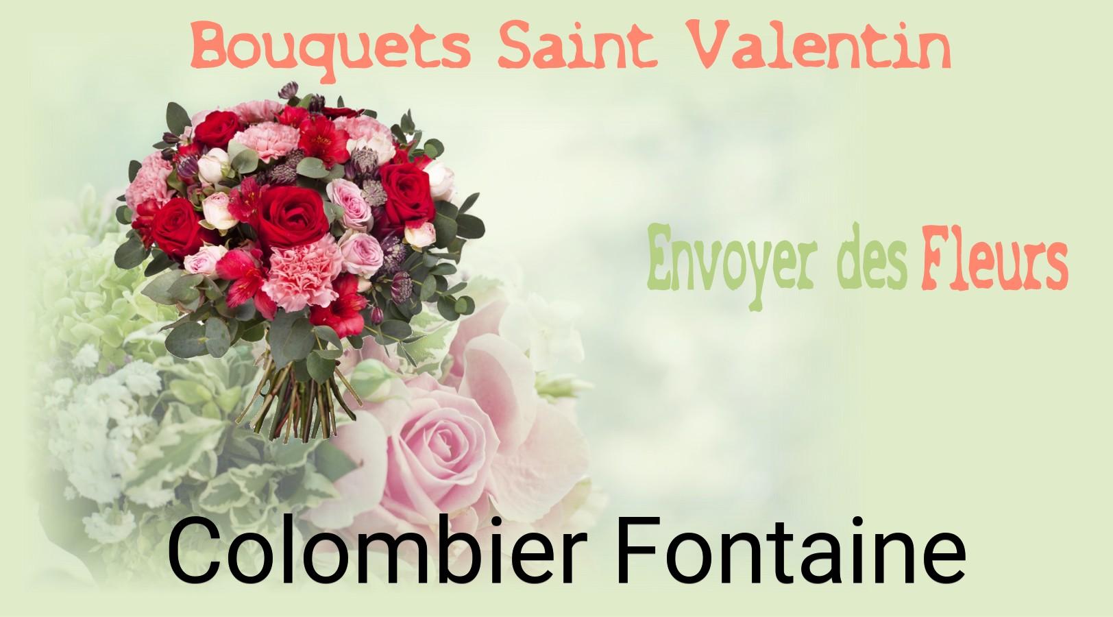 Roses de Saint-Valentin livrées à Colombier-Fontaine